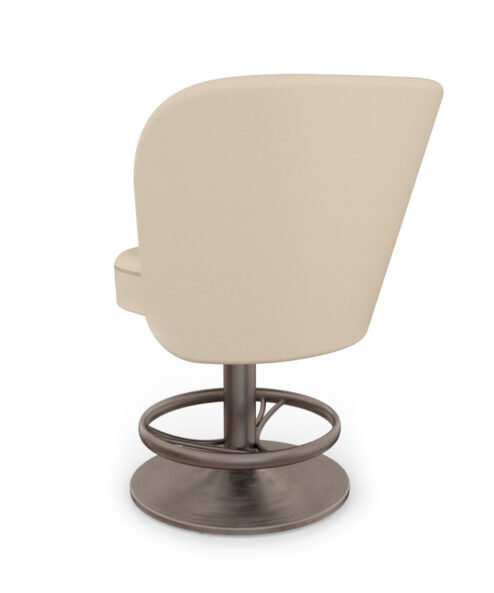 Moon slot chair with conic base