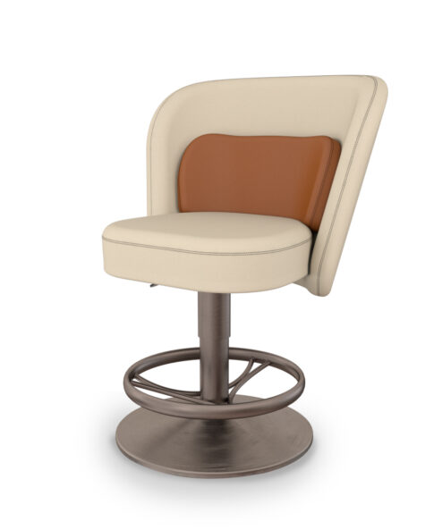 Moon slot chair with conic base