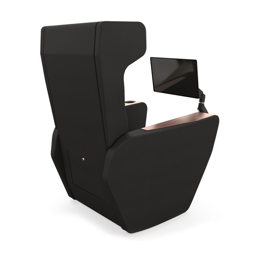 Magneto Screen XL armchair bllack upholstery usb connection