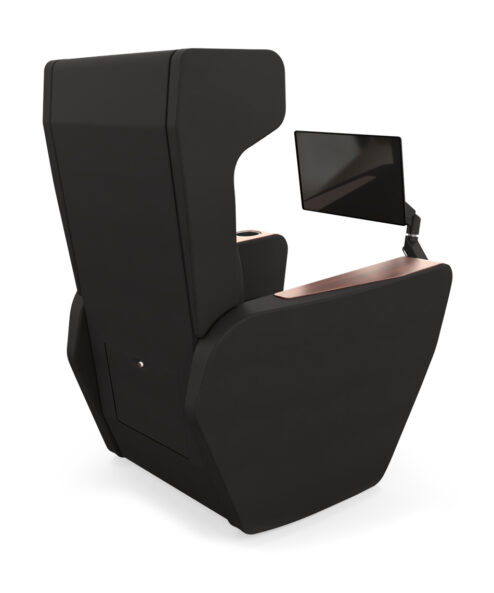 Magneto Screen XL armchair bllack upholstery usb connection