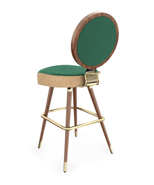 Estragon Lion chair with four wooden legs