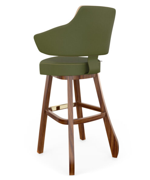 Pegaso Inspector chair with four wooden legs