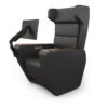 Magneto Screen XL armchair USB connection charger, speakers, 21 inches touch screen and wheels