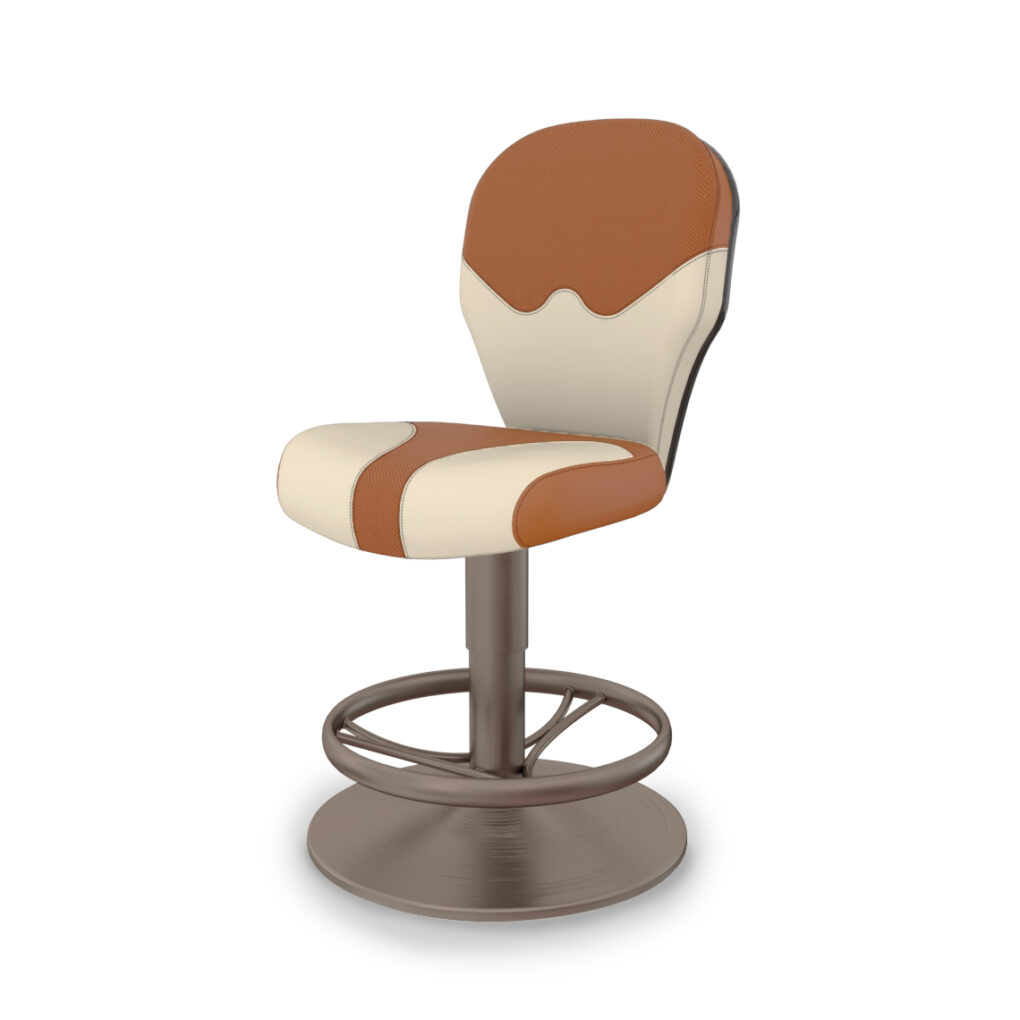 Tango slot chair with conic base